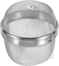 uxcell Tea Infuser Filter, Stainless Steel Tea Strainer, Loose Tea Steeper, Tea Ball with Chain for Loose Leaf Tea, Large Size