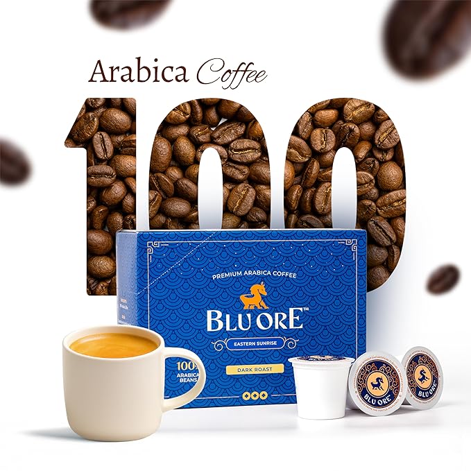 Blu Ore Premium Vietnamese Coffee Pods - Dark Roast - Recyclable Single Serve K-Cup Compatible (24 Count) - 100% Arabica Coffee, No Preservatives or Artificial Flavor