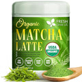 FreshDrinkUS, Matcha Latte Powder 16 oz – Premium Japanese-Style Blend for Smooth, Creamy Matcha Drinks – Perfect for Lattes, Baking, Smoothies & Daily Enjoyment. Vegan