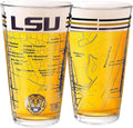 Greenline Goods – University of LSU Tigers College Pint Beer Glasses (Set of 2), 16 oz – Full-Color Logo + Campus Map