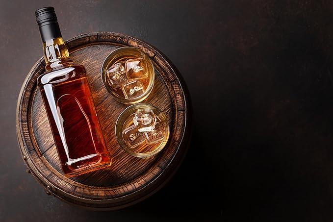 Whiskey Glasses, Set of 4, Made in Europe, 100% Lead-Free Crystal, Smooth Rim, Gift-Boxed, Dishwasher-Safe (Taylor Double Old Fashioned Glasses)