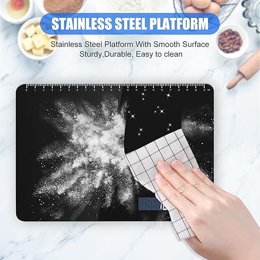 Digital Kitchen Scale, Large Capacity Food Scale, Easy Tare Function, Large LCD Display, Perfect for Cooking, Baking and Meal Prep