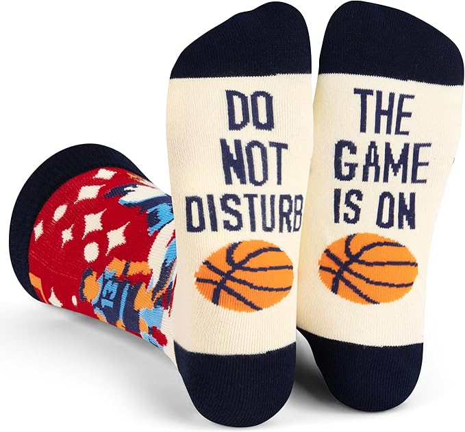 Lavley Funny Socks for Sports Fans and Players - Cool Novelty Gifts for Men, Women, & Teens
