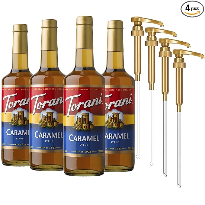 Torani Syrup, Caramel, 25.4 Ounces (Pack of 4)