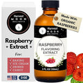 Natural Raspberry Extract - 2 oz - Water-Soluble - By Harvest Moon Delights - Raspberry Extract for Baking, Ice Cream, Drinks, and Candy - Flavoring, Flavor - Sugar-Free