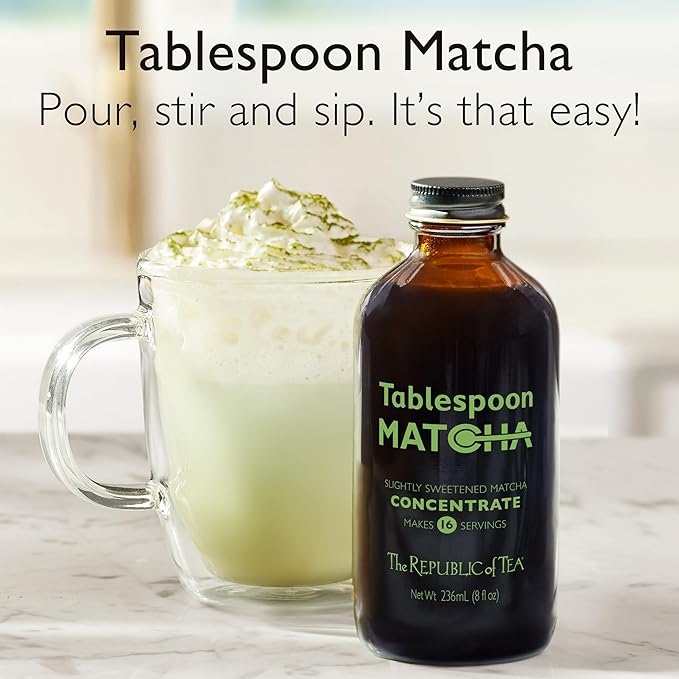 The Republic of Tea – Tablespoon Matcha Concentrate, Japanese Green Tea, 8 oz Makes 16 Servings