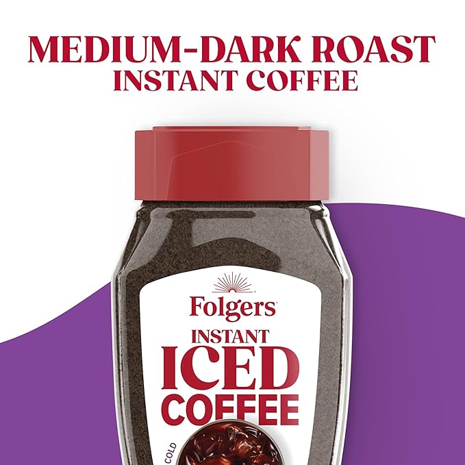 Folgers Instant Iced Coffee, 7 Ounce (Pack of 6)