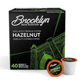 Brooklyn Beans Hazelnut Gourmet Coffee Pods - Compatible with Keurig K Cup Brewers Including 2.0 Machines, 40 Count, Rich and Nutty Hazelnut Flavored