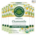 Traditional Medicinals Tea, Organic Chamomile, Calming, Calms Your Nerves, Supports Healthy Digestion, 96 Tea Bags (6 Pack)