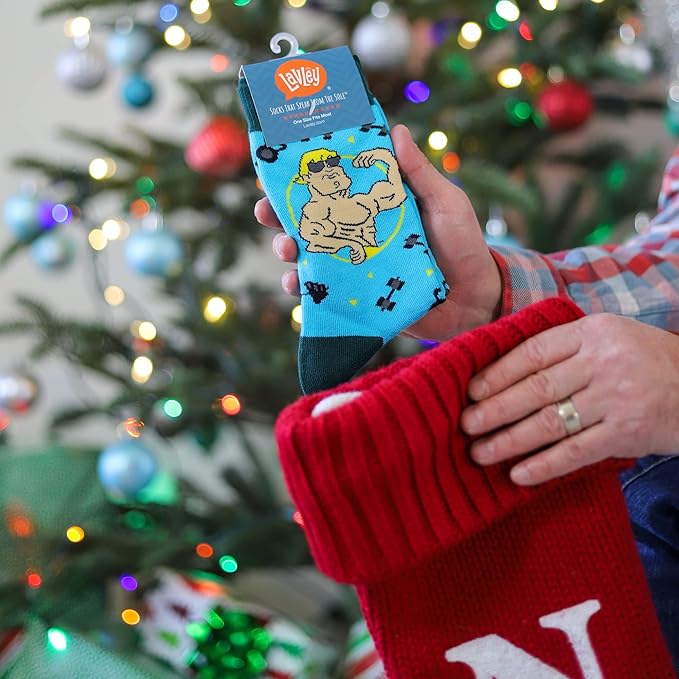 Lavley Funny Socks for Sports Fans and Players - Cool Novelty Gifts for Men, Women, & Teens