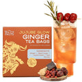 Tea Facto Inner Glow* Jujube Ginger Tea Bags with Dried Ginger Roots and Red Dates - Natural Fiber, Zero Added Sugar, Zero Caffeine - 10 Count