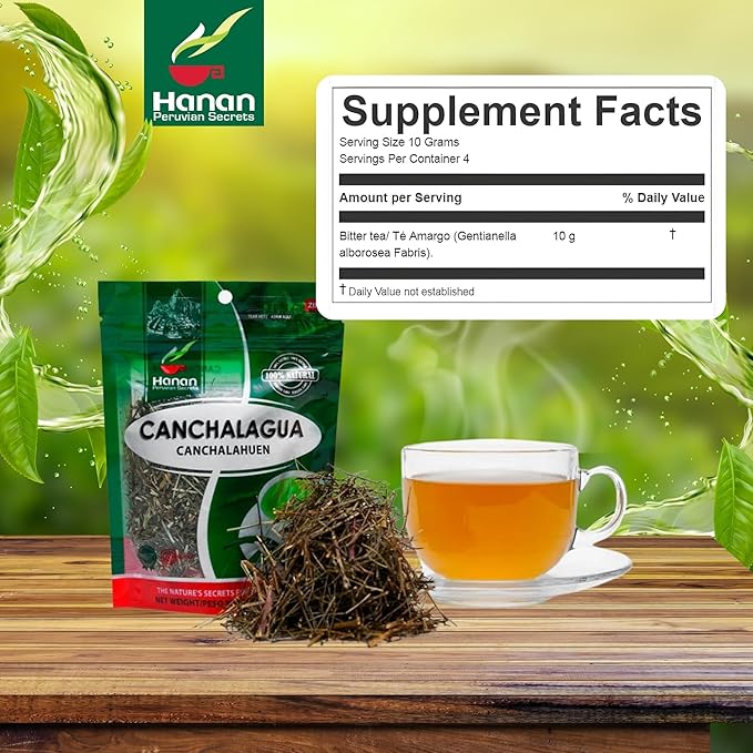 Hanan Canchalagua Loose Leaf Herbal Tea (Dwarf Mexican Marigold) 1.4 oz (40 g) - Natural, Dried Schkuhria pinnata Leaf for Herbal Tea Supplement