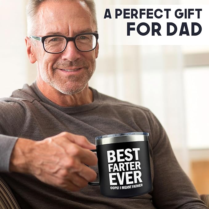Christmas Gifts for Dad, Men - Gifts for Dad from Daughter, Son - Dads Birthday Gift Ideas, Happy Birthday gifts for Dads, Fathers - Best Dad Ever Gift, Present for dads - 14 Oz dad Mug