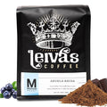 Leiva’s Medium Roast Ground Coffee (8 Oz) - Roasted to Order, Single Origin Guatemalan Beans - Abuela Reina Coffee Grounds w/Vanilla, Blueberries & Chocolate Notes - Nutty, Earthy Low Acidity Roast