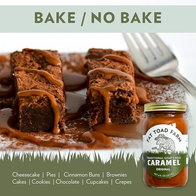 Fat Toad Farm Traditional Goat’s Milk Caramel Sauce, Original, 8fl oz Jar, 2-Pack, Cajeta, Gluten Free…