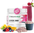 Liver 360 - Liver Cleanse Detox & Repair Powder with Milk Thistle, Turmeric & Artichoke Extract Fruit Punch Flavor – 30 Servings