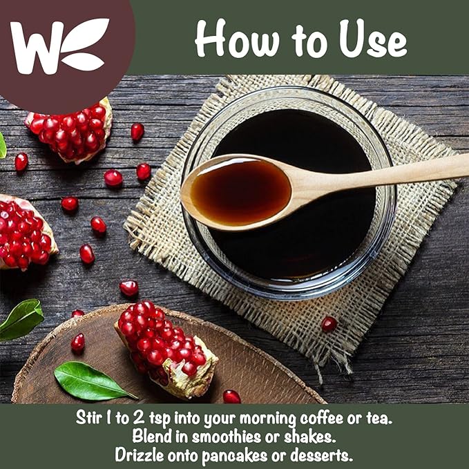 Peruvian Yacon Syrup a 100% Natural Sweetener - Low Glycemic Index - Vegan - Organic - Substitute for Sugar, Honey and Molasses - Packed with FOS (fructooligosaccharide) a Prebiotic Fiber and Inulin - In an Easy Squeeze Dripless Bottle by Wholefort