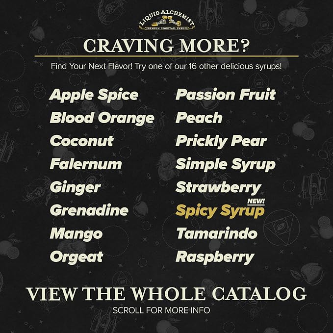 Liquid Alchemist Raspberry Syrup for Drinks - Real Ingredients Make our Raspberry Puree for Drinks the Perfect Drink Mixer - Our Cocktail Syrup is Non-GMO & Vegan (25.4 oz)