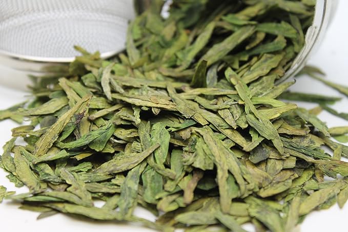 Tealyra - Premium Dragon Well - Long Jing - Green Tea - Famous Chinese Loose Leaf Tea - First Grade - 4-Ounce
