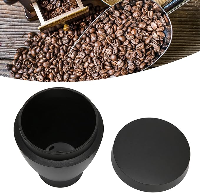 60g Reusable Aluminium Alloy Coffee Grinder Bean Bin (Black)