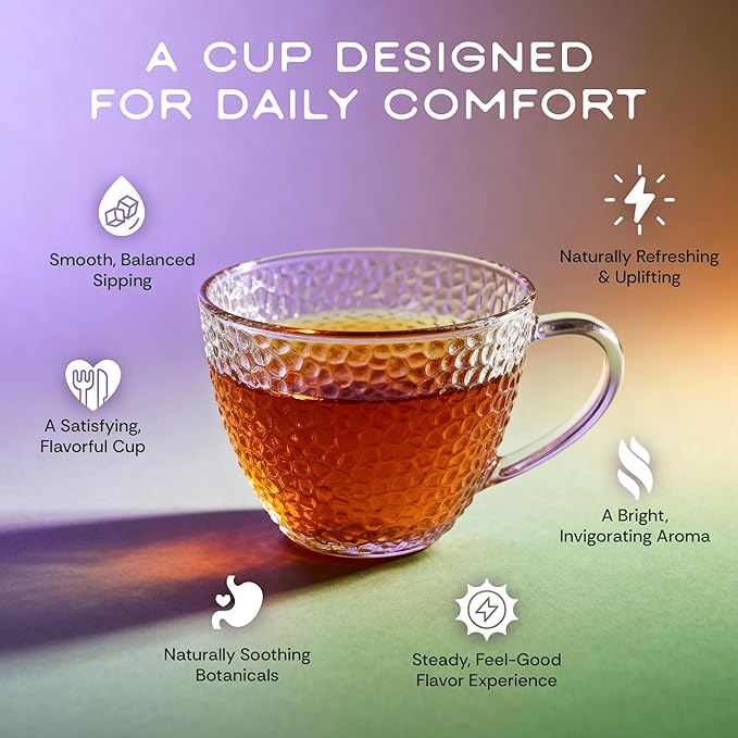 Tea Facto Herbal Tea Sampler Set Depuff Collection with Bitter Melon, Mulberry Leaf, Ginger, Pear & Green Grapes Jasmine - Fancy Tea Sampler Gift Set Box - Natural Fiber, Zero Added Sugar - 40 Count