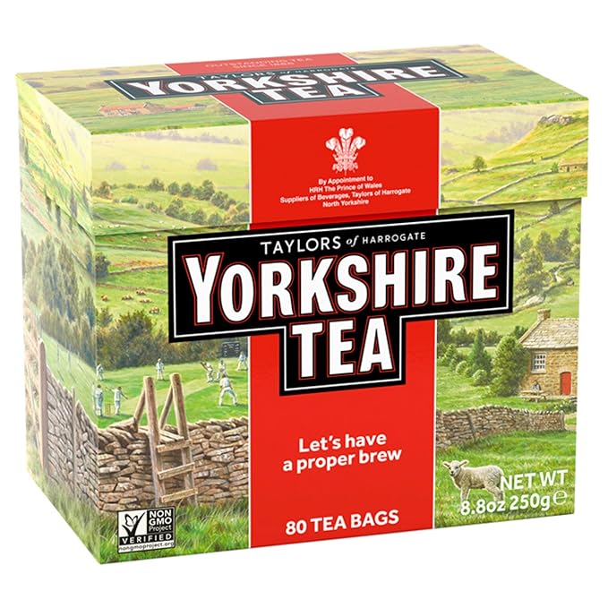Yorkshire Tea, Black Tea, 80 Teabags (Pack of 2)