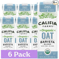 Califia Farms - Organic Oat Barista Blend, 32 oz (Pack of 6), Shelf Stable, Dairy Free, Plant Based, Vegan, Non GMO, Organic Milk, Creamer, Milk Frother, Oatmilk