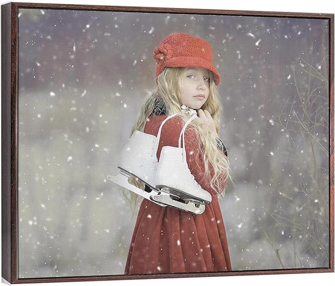 P&L ART. Personalized Custom Canvas Prints: Photo On Canvas Transform Your Photos into Stunning Framed Wall Art Digitally Printed Photo To Canvas Ideal for Home Decor Gifts Keepsakes Walnut 24X36