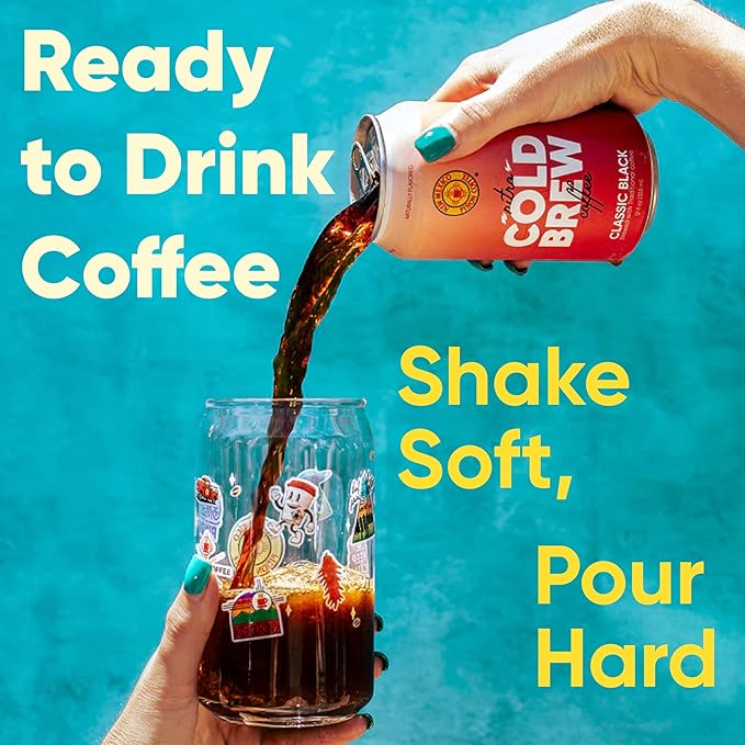 New Mexico Piñon Nitro Cold Brew Coffee Drink - Smooth Nutty Taste, High Energy Nitrogen Infused Classic Black Coffee Cans 12oz - Natural Flavor Zero Sugar & Dairy Free - 12 Pack