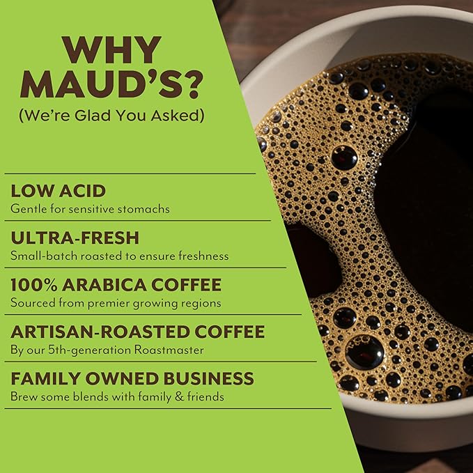 Maud's Dubai Chocolate Flavored Coffee Pods, 36 ct, Medium Roast Flavored Coffee in Recyclable Single Serve Pods – 100% Arabica Beans, Compatible with Keurig K Cups Maker