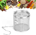 Seasoning Strainer Large Stainless Steel Tea Infuser, sieve fine mesh with Extended Chain Hook for Brew Loose Leaf Tea, Seasonings Cooking, Ice Cube