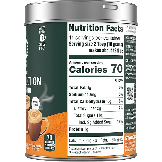 Starbucks Crema Collection Premium Instant Salted Caramel Flavored Instant Coffee, 100% Arabica Beans, 3 Tins (7.12 Oz Each)