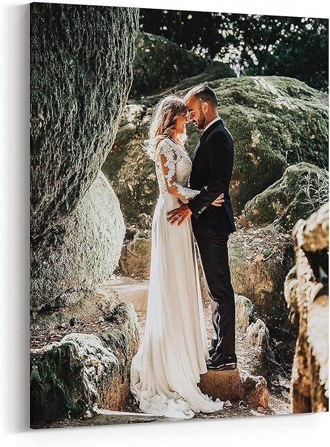 P&L ART. Personalized Custom Canvas Prints: Photo On Canvas Transform Your Photos into Stunning Framed Wall Art Digitally Printed Photo To Canvas Ideal for Home Decor Gifts Keepsakes Framed 24X36