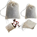 [40PCS Natural] Reusable Cotton Muslin Drawstring Bags – 20pcs 4x6" + 20pcs 3x4" Unbleached Tea Filter Bags for Loose Leaf Tea,Herbs,Spices,Soup,Cold Brew Coffee,DIY Sachets,Eco-Friendly & Washable