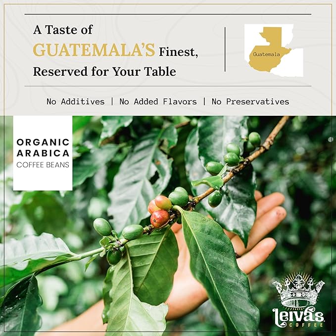Leiva’s Medium Roast Espresso Beans (8oz), Roasted to Order, Micro-Lot Guatemalan Beans – Don Armando Espresso Coffee Bean w/Chocolate, Citrus & Hazelnut Notes - Smooth, Low Acidity Roast (2 Pack)