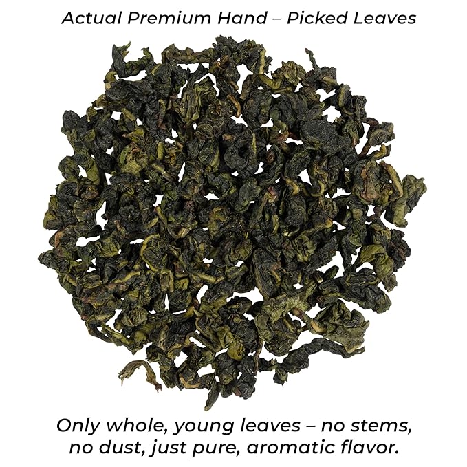 Imperium Lavender Oolong Tea Loose Leaf (4oz), Hand-Picked Premium Oolong, Brews 100 Cups, Naturally Calming Beverage, Fragrant Floral Notes, Smooth Aroma, Delicate Sweetness and Long Relaxing Finish