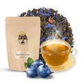 Blueberry Flavored Green Tea | Loose Leaf Gunpowder Tea - 16oz Resealable Pouch | Pekoe Grade | Fruity Sweet Aroma | Great Hot or Iced | Refreshing Berry Blend | Sri Lanka Uva Region