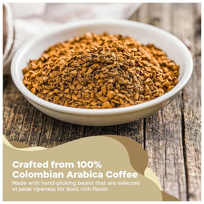 Juan Valdez Freeze-Dried Instant Coffee - Vanilla Cinnamon Flavor | 100% Colombian Arabica Beans | Sweet & Aromatic 100% Colombian Coffee | 3.35 oz / 95 g Jar | Easy to Prepare | 6 Pack