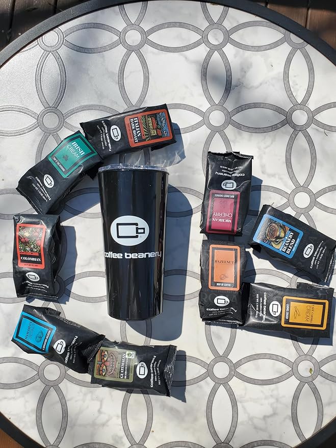 Coffee Beanery Butterscotch Toffee Flavored Coffee, 1-1.75oz Try Me Size Coffee Sampler, Light-Medium Roast