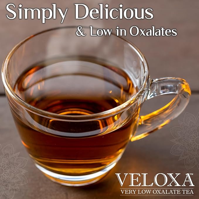 Veloxa™ Very Low Oxalate Tea (30 Pyramid Tea Bags, Heavenly Low Oxalate Rooibos)