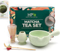 HAPPY PATH & CO Matcha Whisk Set – 6 Pcs Matcha Tea Set Includes Bamboo Whisk(Chasen) & Holder,Bowl with Spout,Sifter,Scoop & Stand | Matcha Making Kit - Perfect for Matcha Lovers(Mint Berry)