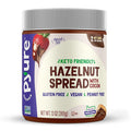 Pyure Keto Hazelnut Chocolate Spread | Sugar-Free, Low Carb, Vegan Nutella Alternative | 2g Net Carbs, Gluten-Free, Peanut-Free, Plant-Based, Non-GMO, Keto Snack, Vegan Sweets | 13 oz Jar
