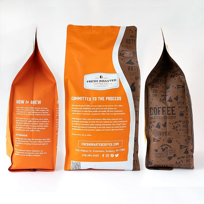 Fresh Roasted Coffee, Fog Kicker, 5 lb (80 oz), Light Roast, Kosher, Whole Bean