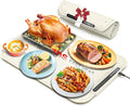 Warming Mat for Food, VEPOKA Food Warmer Mat for Countertop, Electric Warming Tray with 7 Temp Levels & Auto Shut-Off, Food Warmers for Parties, Ideal Gift for Kitchen & Buffet Use
