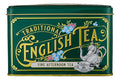 Vintage Victorian Bottle Green Tea Tin with 40 English Afternoon Teabags