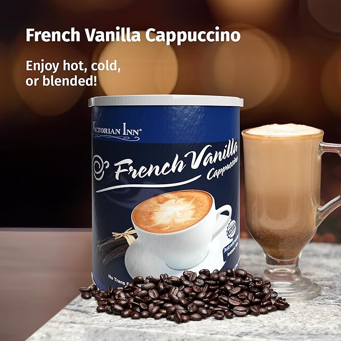 Victorian Inn French Vanilla Cappuccino, 3 Pound (Pack of 6)