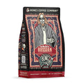 Bones Coffee Company White Russian, Cream and Cocktail Flavored Coffee, Medium Roast Low Acid Arabica Beans Compatible with Auto drip and French Press Coffee Maker, 12 Oz Ground