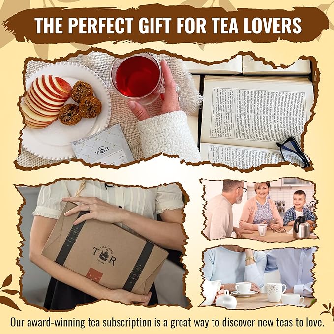 Tea Runners Chai Tea Variety Pack – Apple Pie, Bourbon Barrel, Chai Rooibos, Mumbai, Rise and Chai – Loose Leaf Tea Sampler – Spiced Black & Rooibos Blends – 0.75 oz Each, Pack of 5