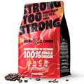 BAZAN COFFEE - Too Strong Robusta Vietnamese Whole Bean Coffee Dark Roast, Single Origin, High Caffeine & Low Acid Coffee, Bold Espresso Coffee Beans for Espresso Lovers, Full Bodied Flavor - 32oz Bag