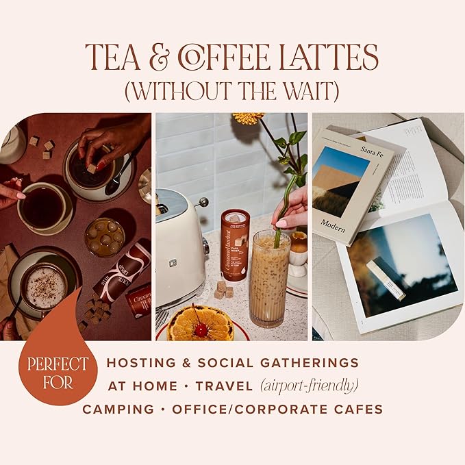 Lavender London Fog Sugar Cubes by Teaspressa - Delicious Lavender Fog Flavor Infused Sugar Cubes - Kosher - Gluten-Free - Barista Quality Cafe Experience - No Mess - Makes 30 drinks - Great For Gifting, Hosting & Travel